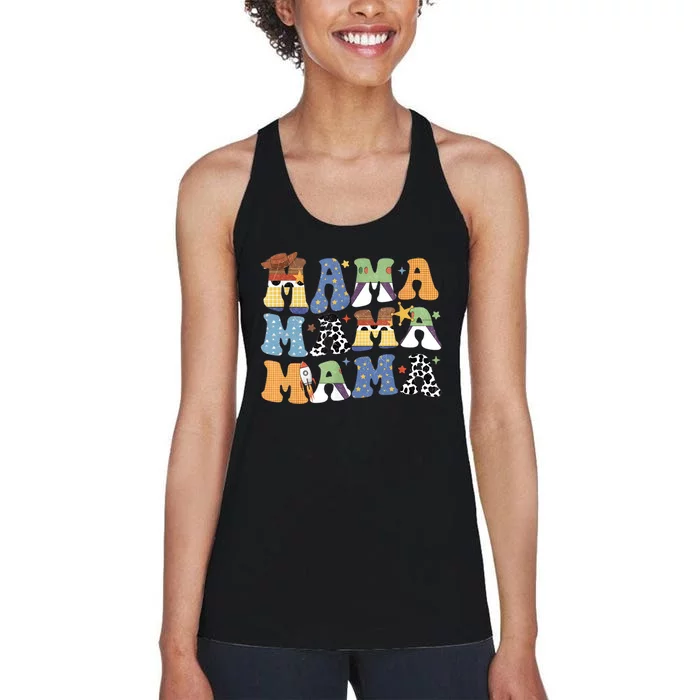 Funny Toy Mama Boy Mom Mothers Day Tee For Womens Women's Racerback Tank