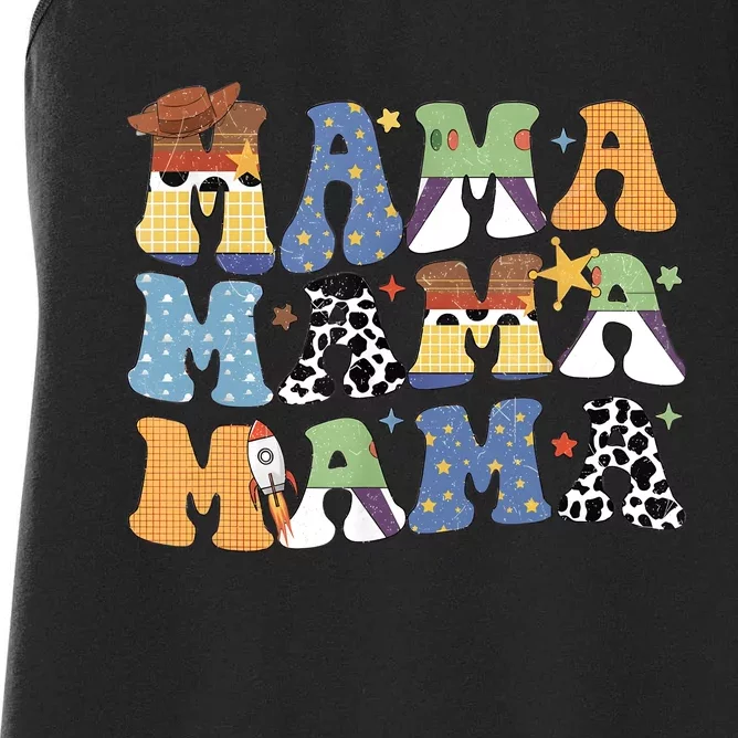 Funny Toy Mama Boy Mom Mothers Day Tee For Womens Women's Racerback Tank