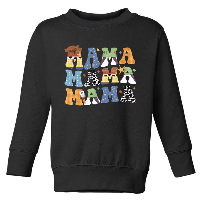 Funny Toy Mama Boy Mom Mothers Day Tee For Womens Toddler Sweatshirt