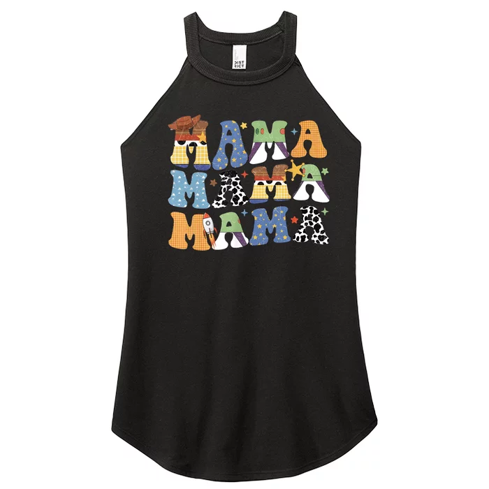 Funny Toy Mama Boy Mom Mothers Day Tee For Womens Women’s Perfect Tri Rocker Tank