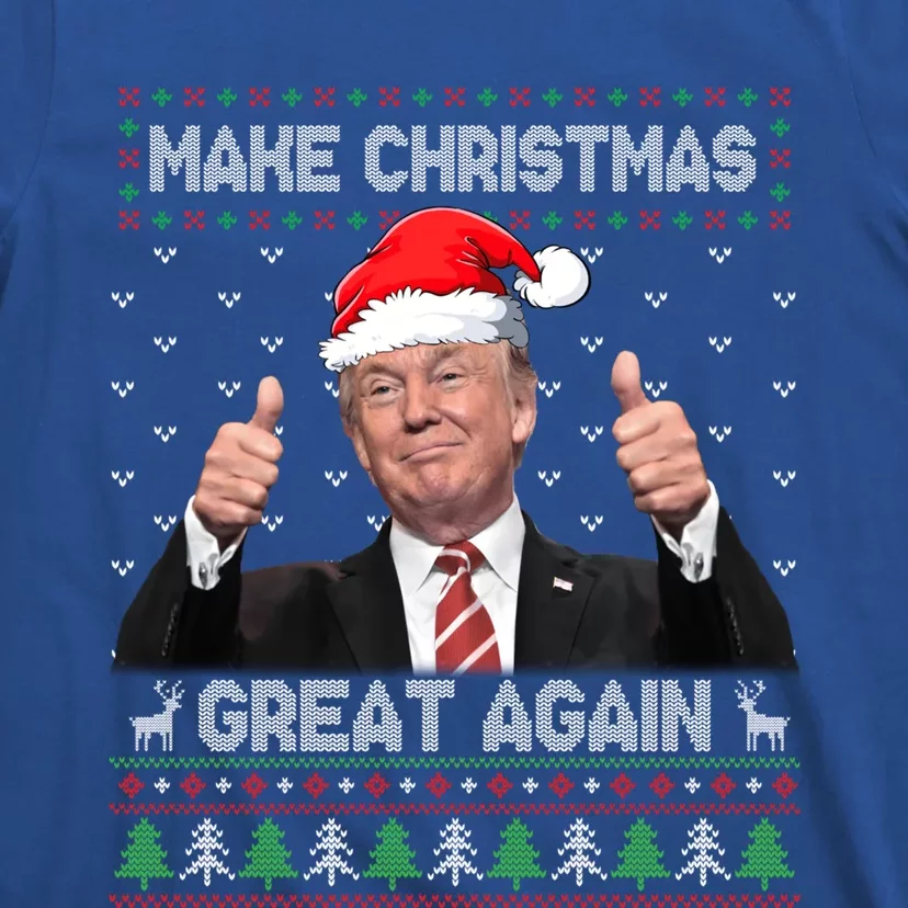 Funny Trump Make Christmas Great Again Ugly Sweater Xmas Funny Gift T-Shirt