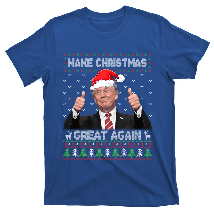 Funny Trump Make Christmas Great Again Ugly Sweater Xmas Funny Gift T-Shirt