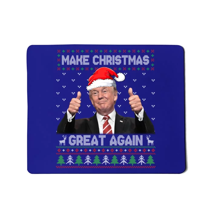 Funny Trump Make Christmas Great Again Ugly Sweater Xmas Funny Gift Mousepad