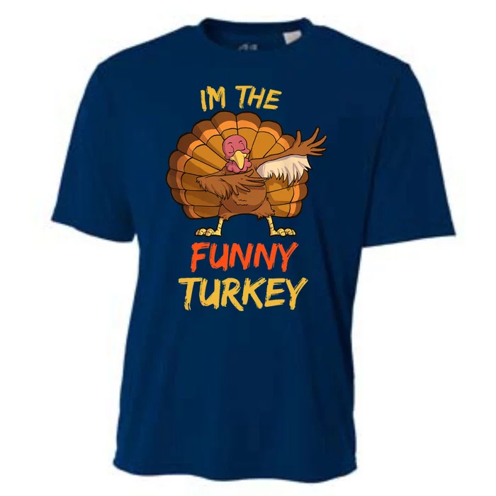 Funny Turkey Matching Family Group Thanksgiving Party Pajama Cooling Performance Crew T-Shirt