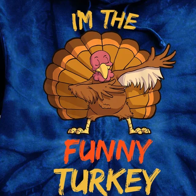 Funny Turkey Matching Family Group Thanksgiving Party Pajama Tie Dye Hoodie