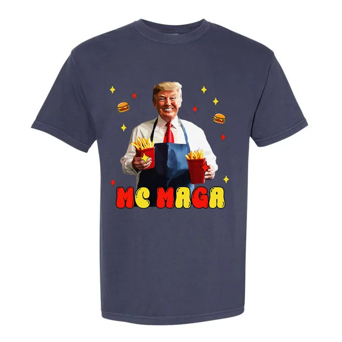 Funny Trump Mc Maga Fries Fast Food Garment-Dyed Heavyweight T-Shirt