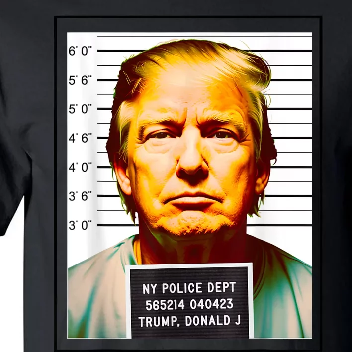 Funny Trump Mugshot Parody AI DC Georgia NYC Indictment Tall T-Shirt