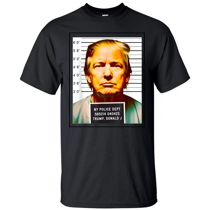 Funny Trump Mugshot Parody AI DC Georgia NYC Indictment Tall T-Shirt