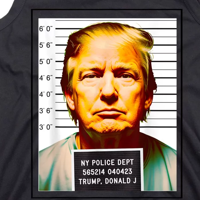 Funny Trump Mugshot Parody AI DC Georgia NYC Indictment Tank Top