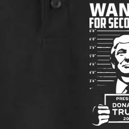 Free Trump Mugshot Wanted For Second Term 2024 Trump 2024 Dry Zone Grid Performance Polo