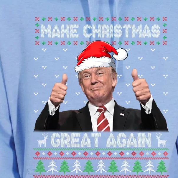 Funny Trump Make Christmas Great Again Ugly Sweater Xmas Cute Gift Unisex Surf Hoodie