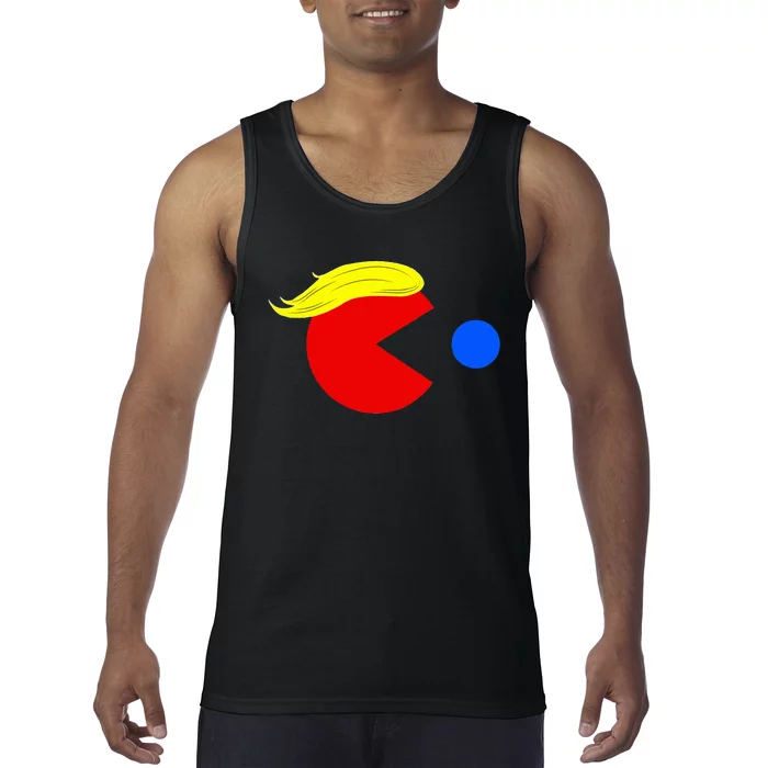 Funny Trump Man 2024 Pac Trump Man Ne Pac Blue Red Dot Tank Top