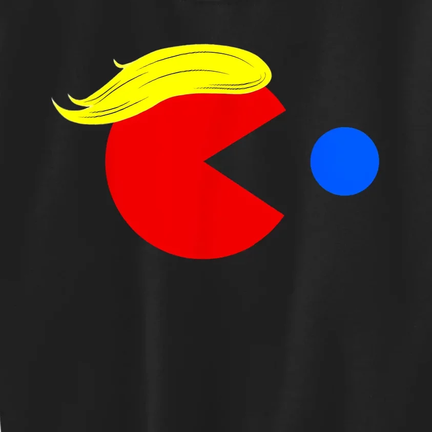 Funny Trump Man 2024 Pac Trump Man Ne Pac Blue Red Dot Kids Sweatshirt