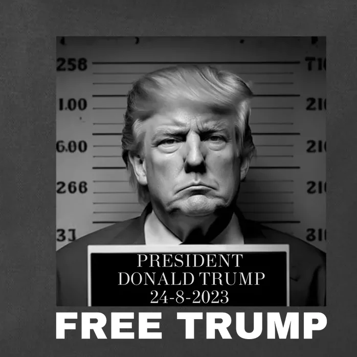 Free Donald Trump Mugshot Zip Tote Bag