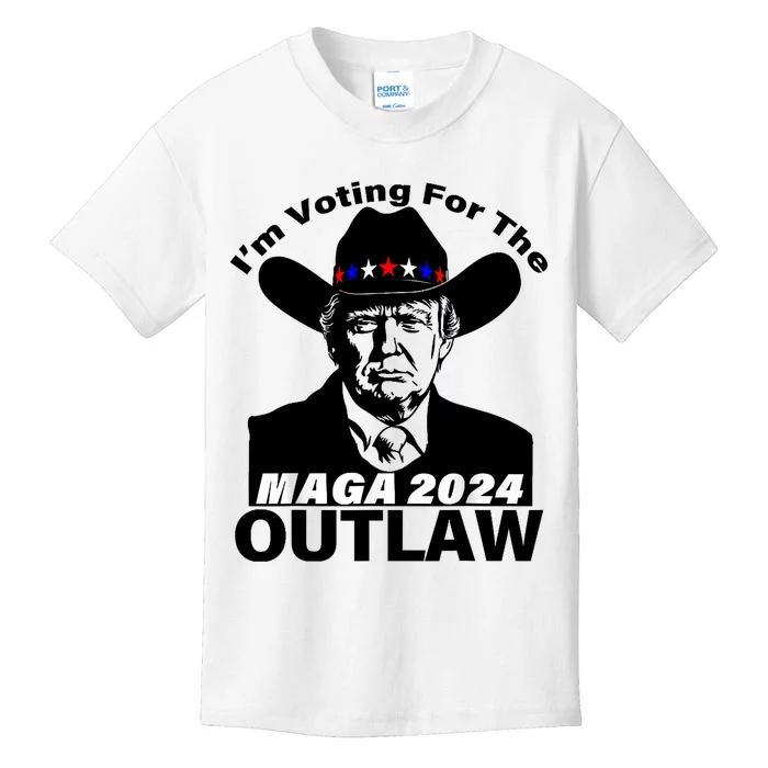 Funny Trump Maga 2024 IM Voting For The Outlaw Kids T-Shirt ...