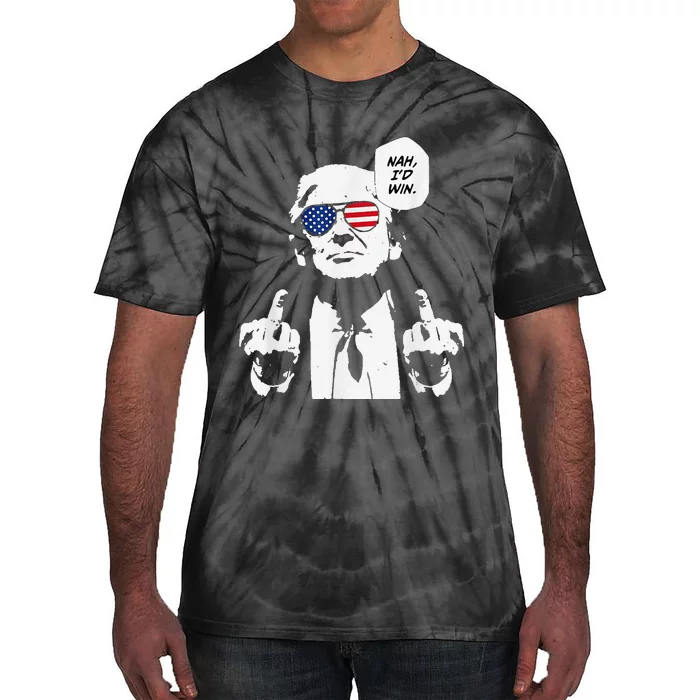 Funny Trump Meme Nah ID Win Reference Tie-Dye T-Shirt