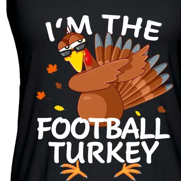 Football Turkey Matching Outfit Thanksgiving Pajamas Family Ladies Essential Flowy Tank