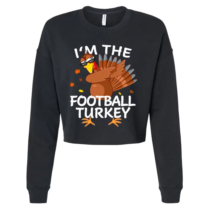 Football Turkey Matching Outfit Thanksgiving Pajamas Family Cropped Pullover Crew