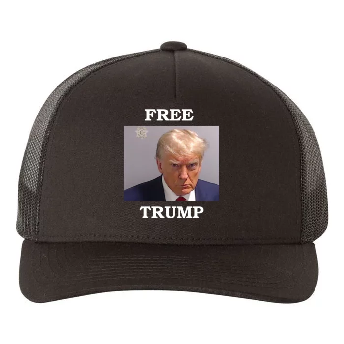 Free Trump Mugshot Design Yupoong Adult 5-Panel Trucker Hat