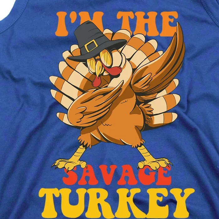 Funny Thanksgiving Matching Cute Gift Im Savage The Turkey Gift Tank Top