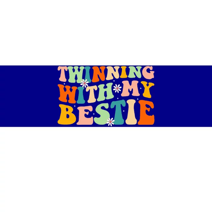 Funny Twin Matching Twins Day Friend Twinning With My Bestie Bumper Sticker