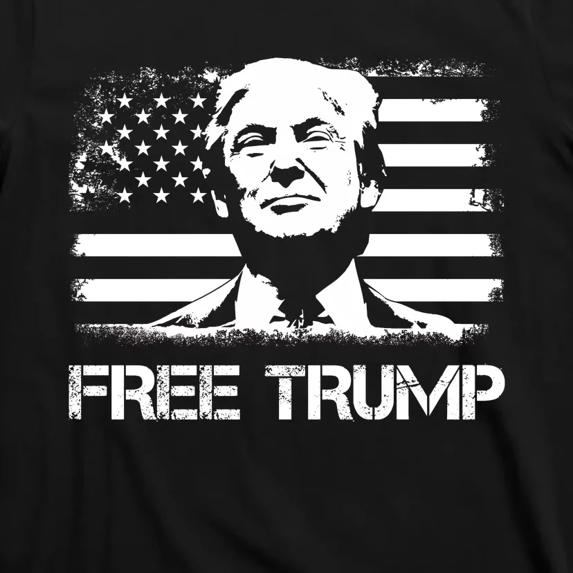 Free Trump Mug Shot Trump Not Guilty MugShot T-Shirt