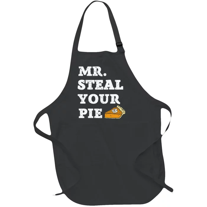 Funny Thanksgiving Mr Steal Your Pie Baby Full-Length Apron With Pocket