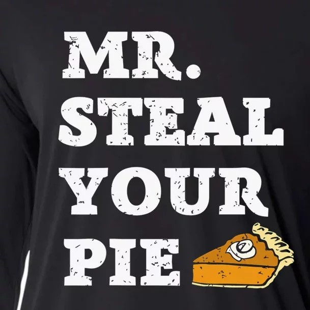 Funny Thanksgiving Mr Steal Your Pie Baby Cooling Performance Long Sleeve Crew