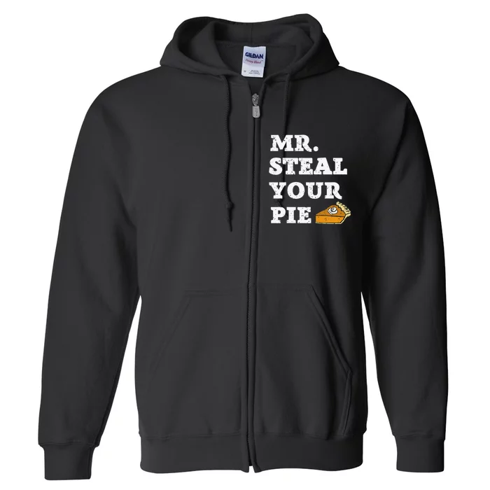 Funny Thanksgiving Mr Steal Your Pie Baby Full Zip Hoodie