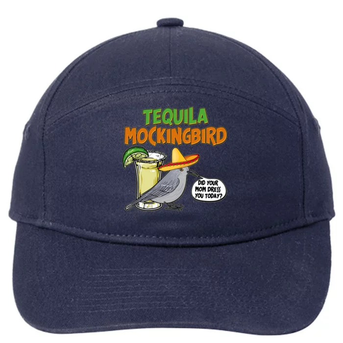 Funny Tequila Mockingbird 7-Panel Snapback Hat