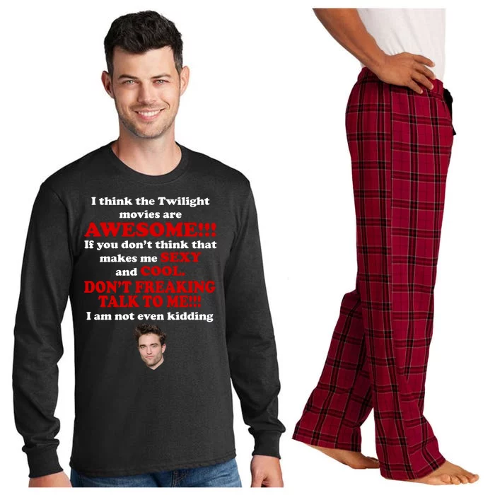 Funny Twilight Movies Quote Long Sleeve Pajama Set