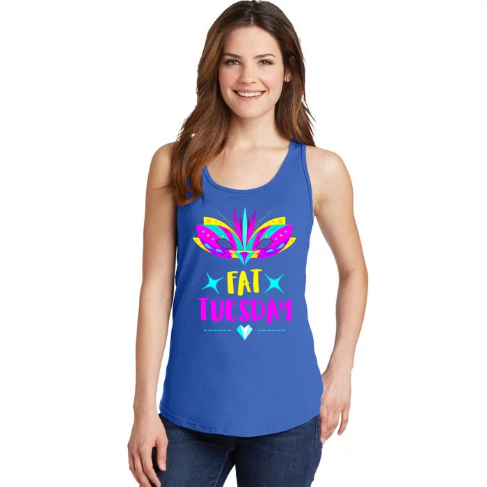 Fat Tuesday Mask Mardi Gras Gift Fat Tuesday Gift Ladies Essential Tank