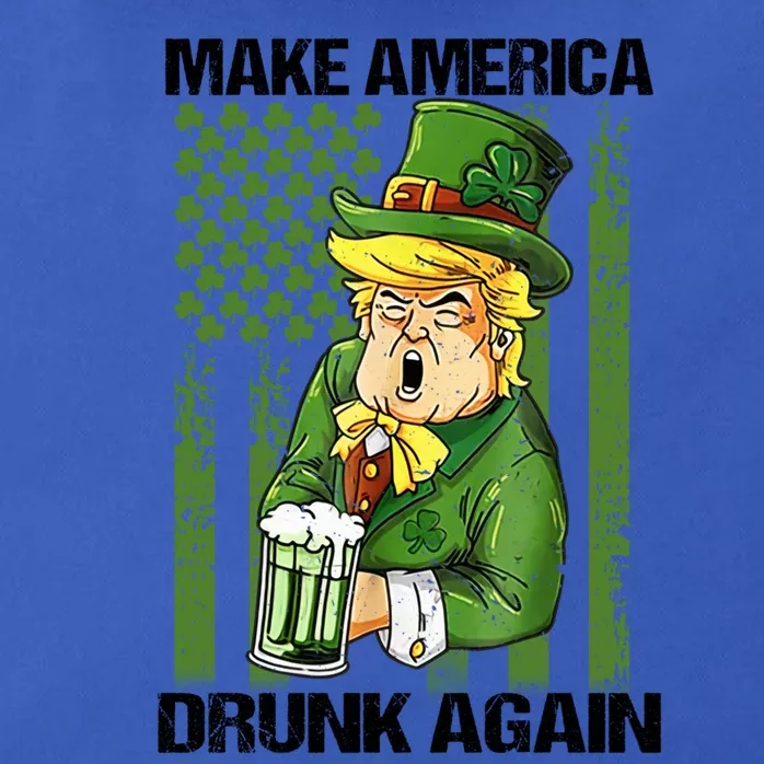 Funny Trump Make America Drunk Again Beer St Patricks Day Gift Zip Tote Bag