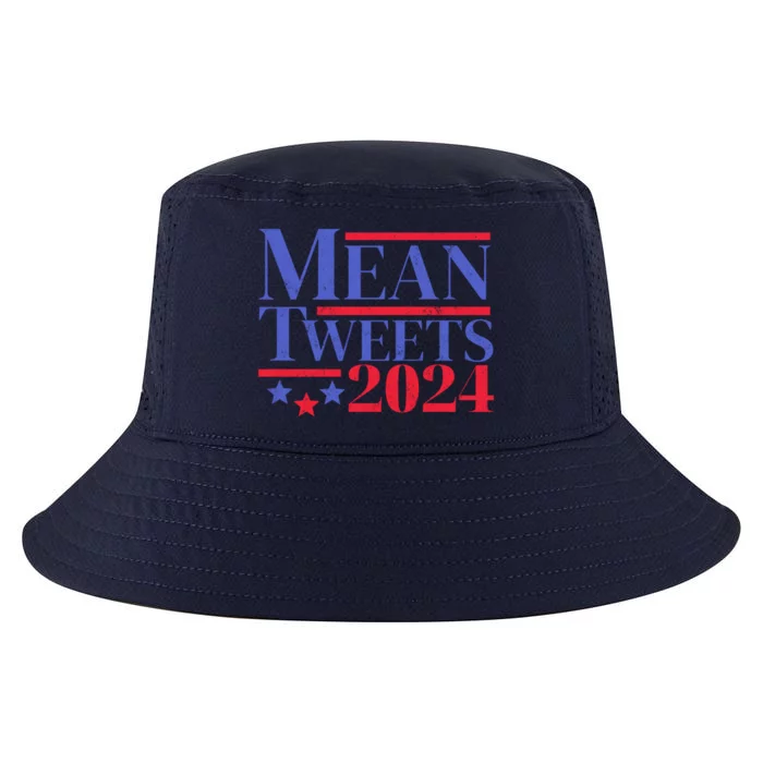 Funny Trump Mean Tweets 2024 Election Campaign Distressed Gift Cool Comfort Performance Bucket Hat