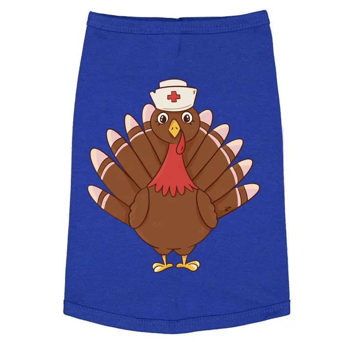 Funny Turkey Nurse Thanksgiving Family Outfit Gift Doggie Tank