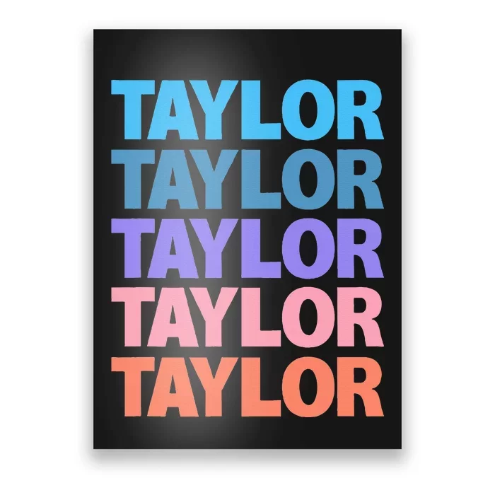 Funny T.aylor Name style Poster