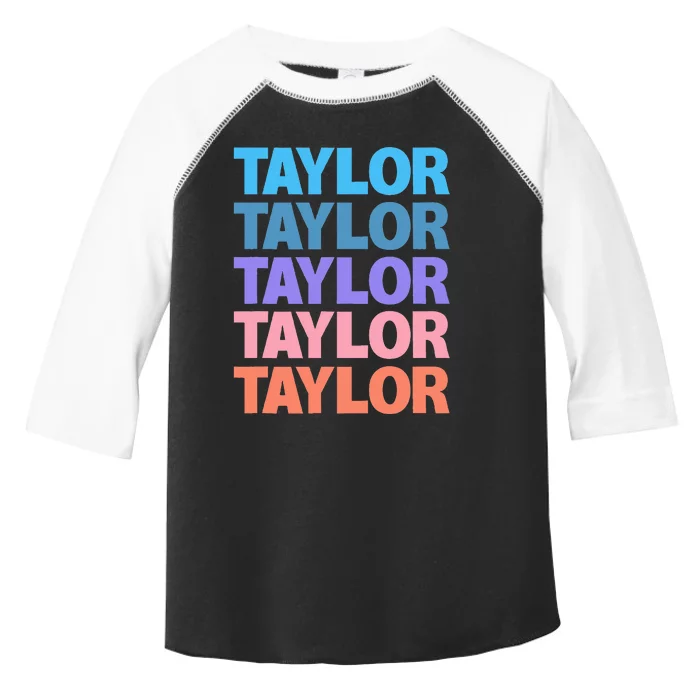 Funny T.aylor Name style Toddler Fine Jersey T-Shirt