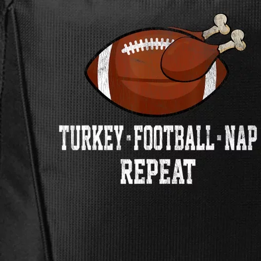 Football Turkey Nap Thanksgiving City Backpack