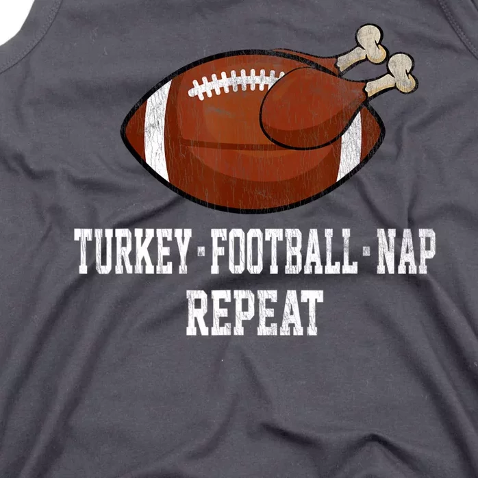 Football Turkey Nap Thanksgiving Tank Top