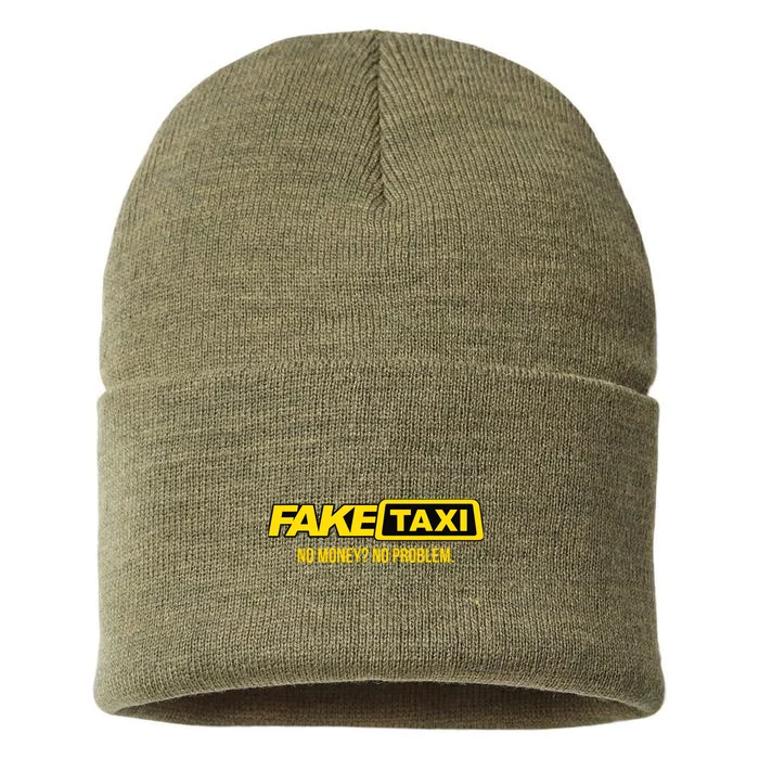 Fake Taxi No Money No Problem Sustainable Knit Beanie