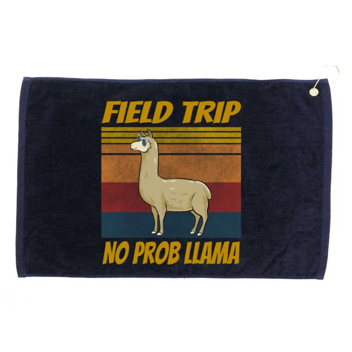 Field Trip No Prob Llama Funny Gift Field Day Vibes Teachers Students Gift Grommeted Golf Towel