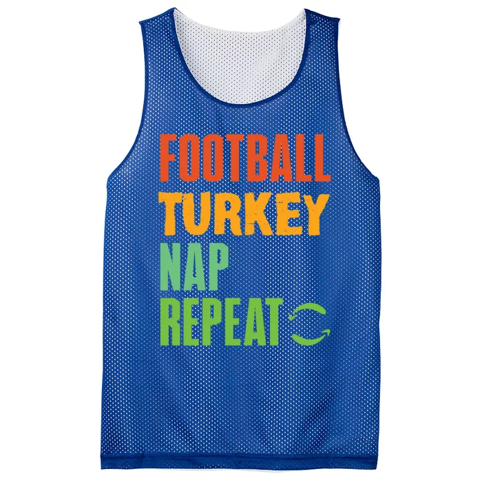 Football Turkey Nap Repeat A Funny Novelty Sports Wear Cute Gift Mesh Reversible Basketball Jersey Tank