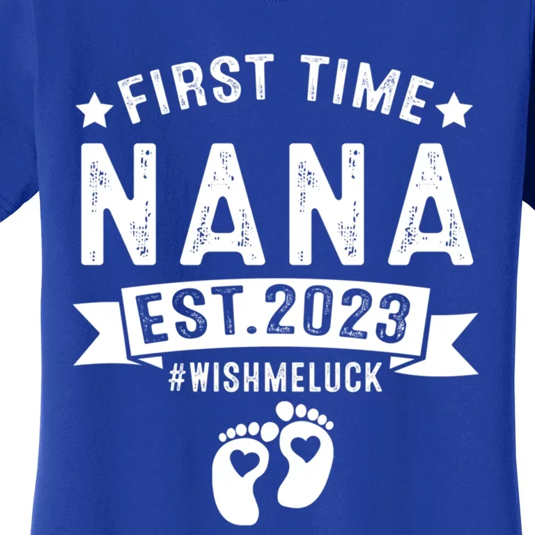 First Time Nana Let The Spoiling Begin New Grandparents Gift Women's T-Shirt