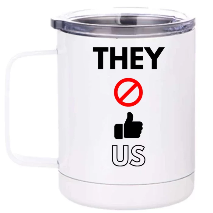 Funny They Not Like Us Front & Back 12oz Stainless Steel Tumbler Cup