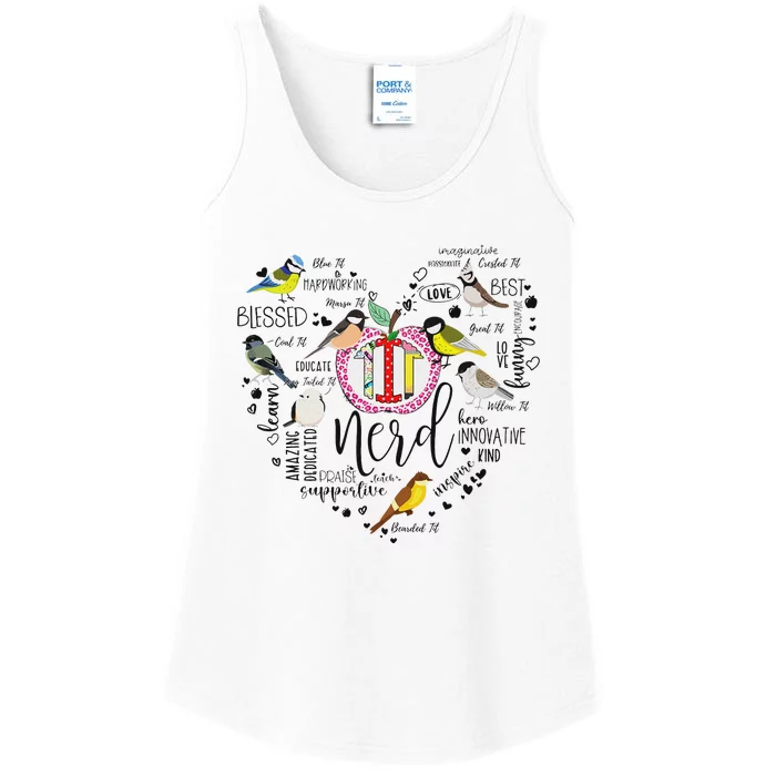 Funny Tit Nerd Birdwatching Humor Design Ladies Essential Tank