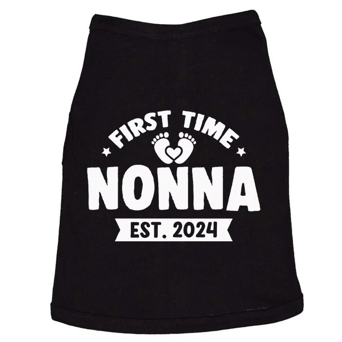 First Time Nonna Baby Announcement Doggie Tank