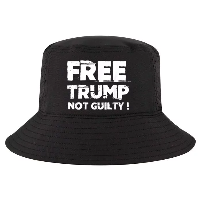 Free Trump Not Guilty Cool Comfort Performance Bucket Hat