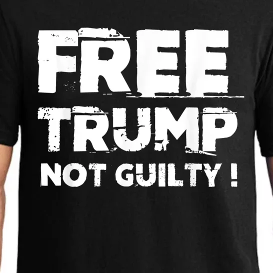 Free Trump Not Guilty Pajama Set