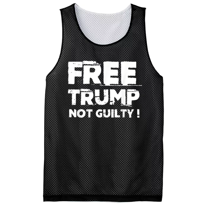 Free Trump Not Guilty Mesh Reversible Basketball Jersey Tank