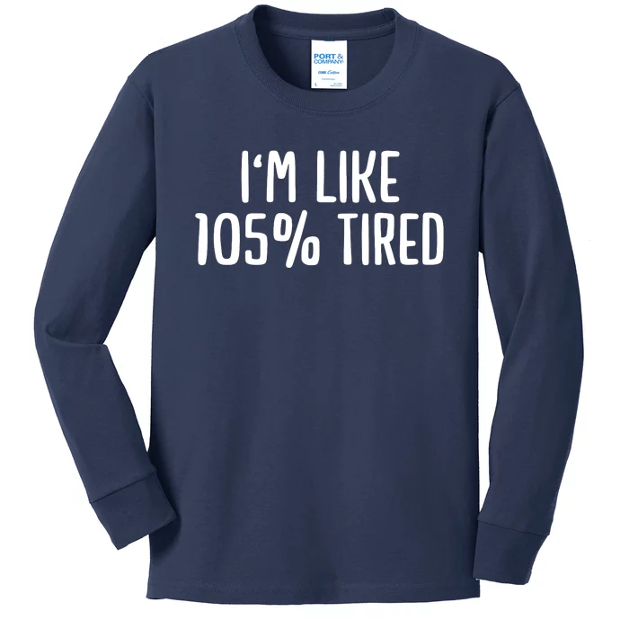 Funny Tired Nurse Doctor Humor Kids Long Sleeve Shirt